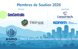 Consortech, GeoCentralis, Groupe Trifide et Korem apportent leur soutien à l’AGMQ pour 2026