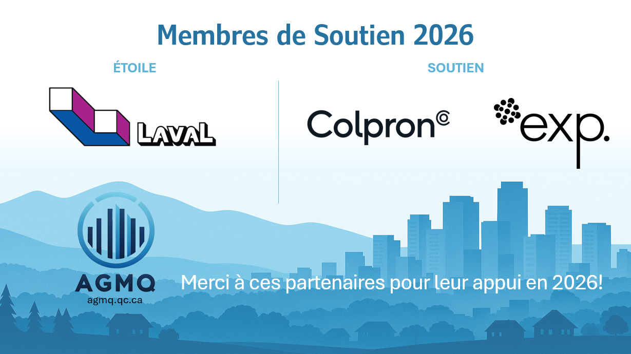 La Ville de Laval, Colpron et EXP apportent leur soutien à l’AGMQ pour 2026
