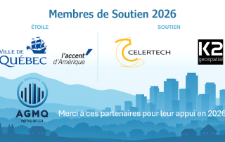 La Ville de Québec, Celertech et K2 Geospatial apportent leur soutien à l’AGMQ pour 2026